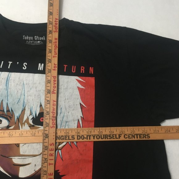 #HH Tokyo Ghoul Anime Funimation Tee Shirt 'NOW IT'S MY TURN' Men's Size X-Large - Picture 4 of 7
